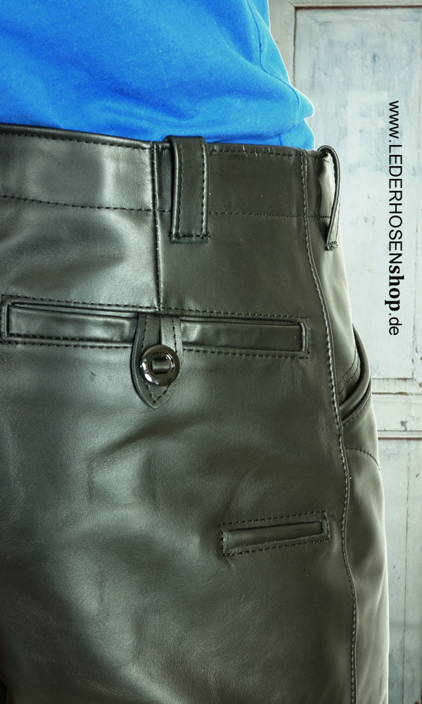 lederhose, hose, schwarz, imitatleder, taillierter schnitt,