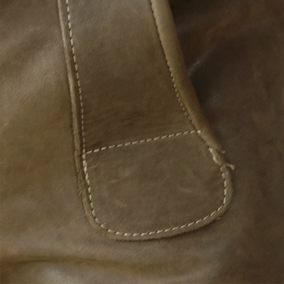 Rindleder oliv-braun