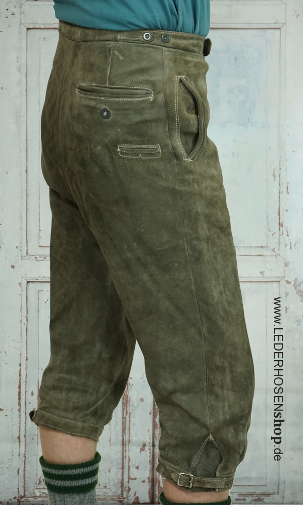 lederhose, militärgrün, seite?,