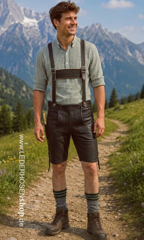 Urformhose aus kräftigem, weichen Glattleder