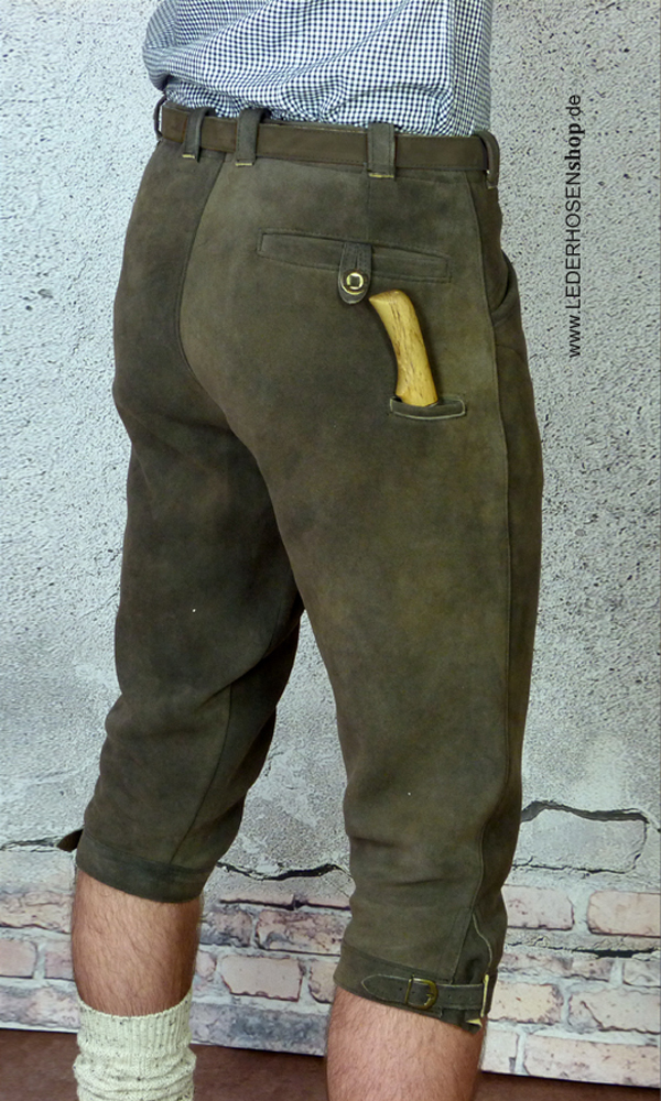 Kniebundlederhose Wandervogel aus Hirschleder Gr.98