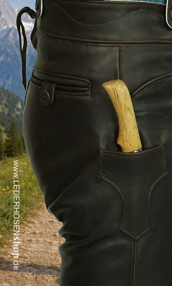 Urformhose aus kräftigem, weichen Glattleder