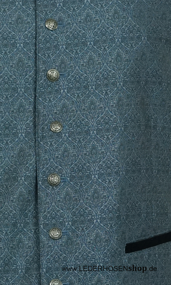 Weste, Muster, Jacquard, Knopfleiste, Tasche,