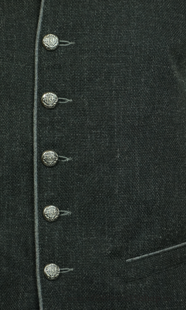 jacquard, buttons, black, vest, pocket,