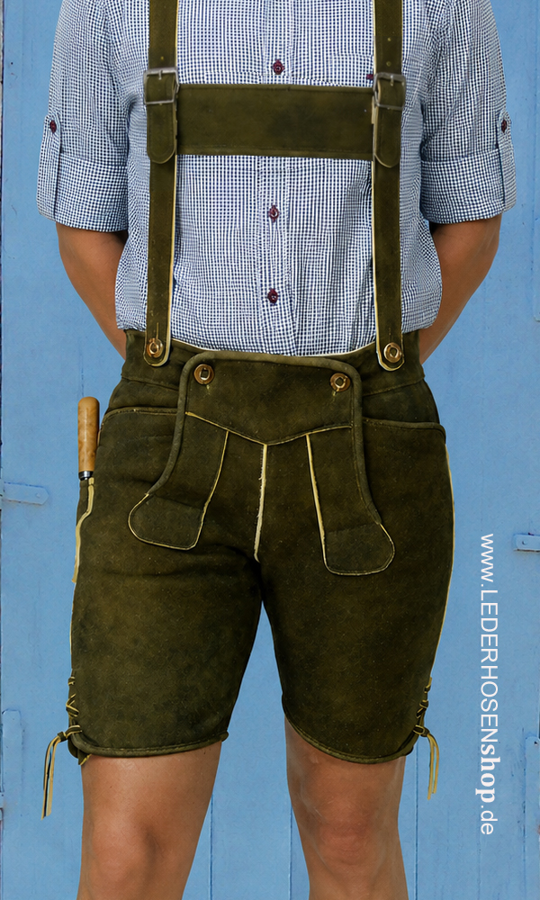 lederhose, kurze, shorts, buckel, hosenträger, Lederhose, Lederhosen, Shorts, Hose, Karohemd,